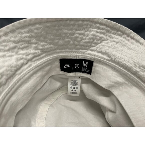 Nike Men's 100% Cotton Apex Bucket Hat White Size M NEW! - Picture 5 of 6
